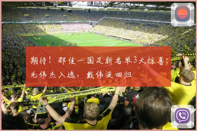期待！邵佳一国足新名单3大惊喜：毛伟杰入选，戴伟浚回归